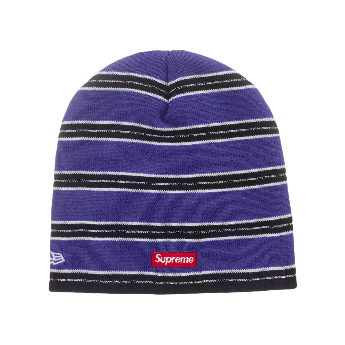 Supreme New Era Stripe Beanie Royal