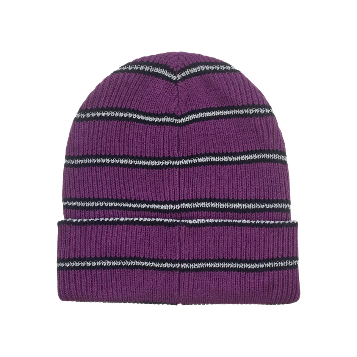 Supreme Metallic Stripe Beanie Purple