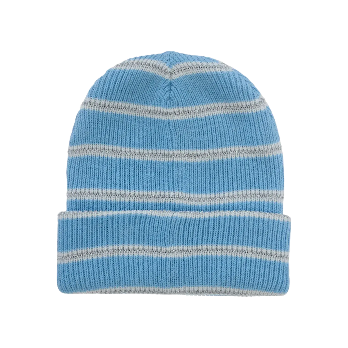 Supreme Metallic Stripe Beanie Light Blue
