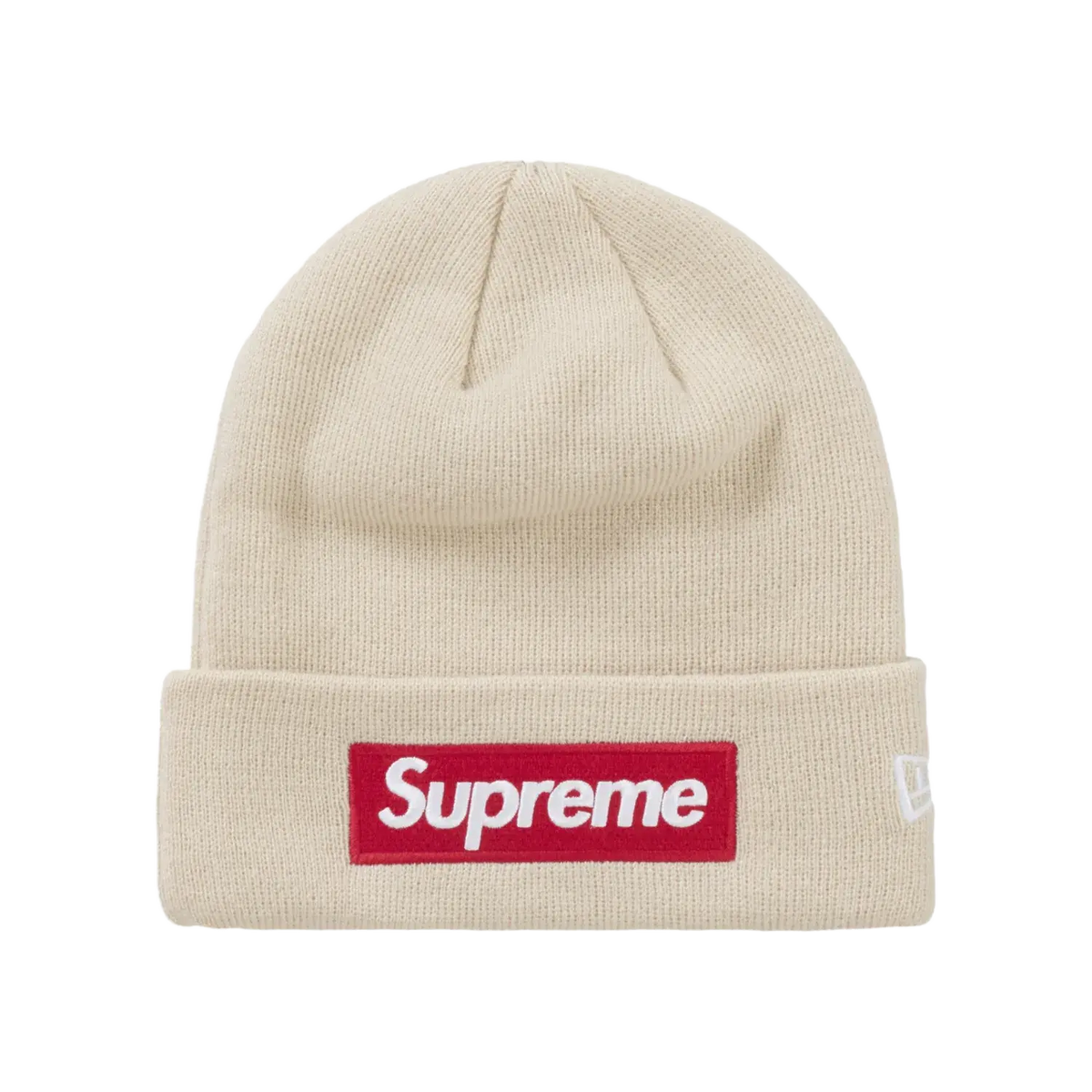 Supreme New Era Box Logo Beanie (FW24) Stone