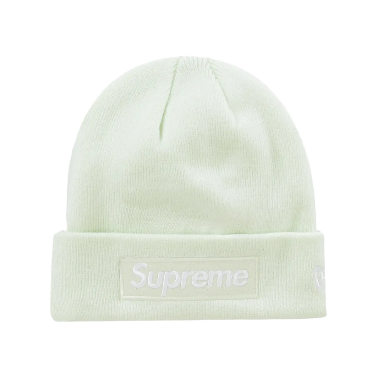 Supreme New Era Box Logo Beanie (FW23) Light Green
